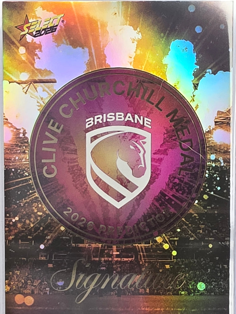 NRL 2026 League Heroes | Clive Churchill Predictor Gold | #CPG1 | #121/230 | Brisbane Broncos
