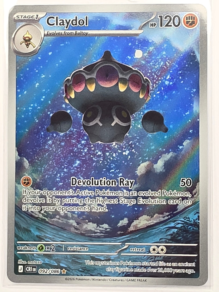 Pokemon TCG Chaos Rising | Claydol | #092/086 | Illustration Rare