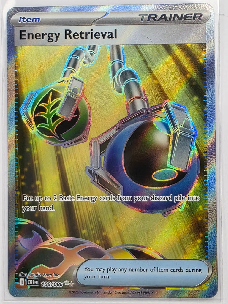 Pokemon TCG Chaos Rising | Energy Retrieval | #108/086 | Ultra Rare