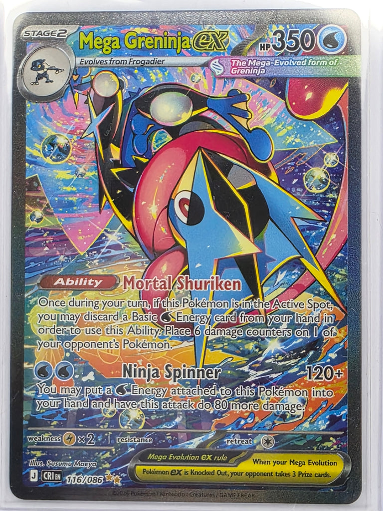 Pokemon TCG Chaos Rising | Mega Greninga ex | #116/086 | Special Illustration Rare