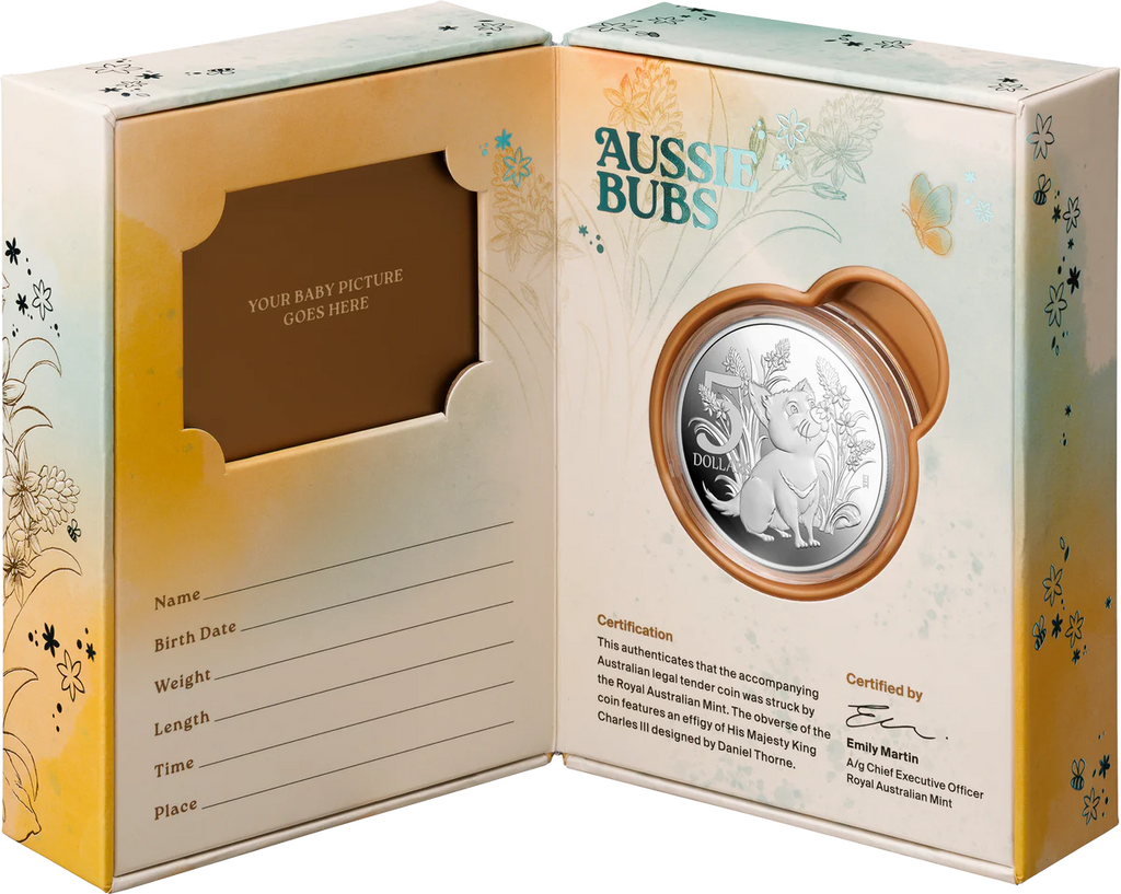 2026 Aussie Baby Coin | $5 Fine Silver Proof | 1oz | 40mm