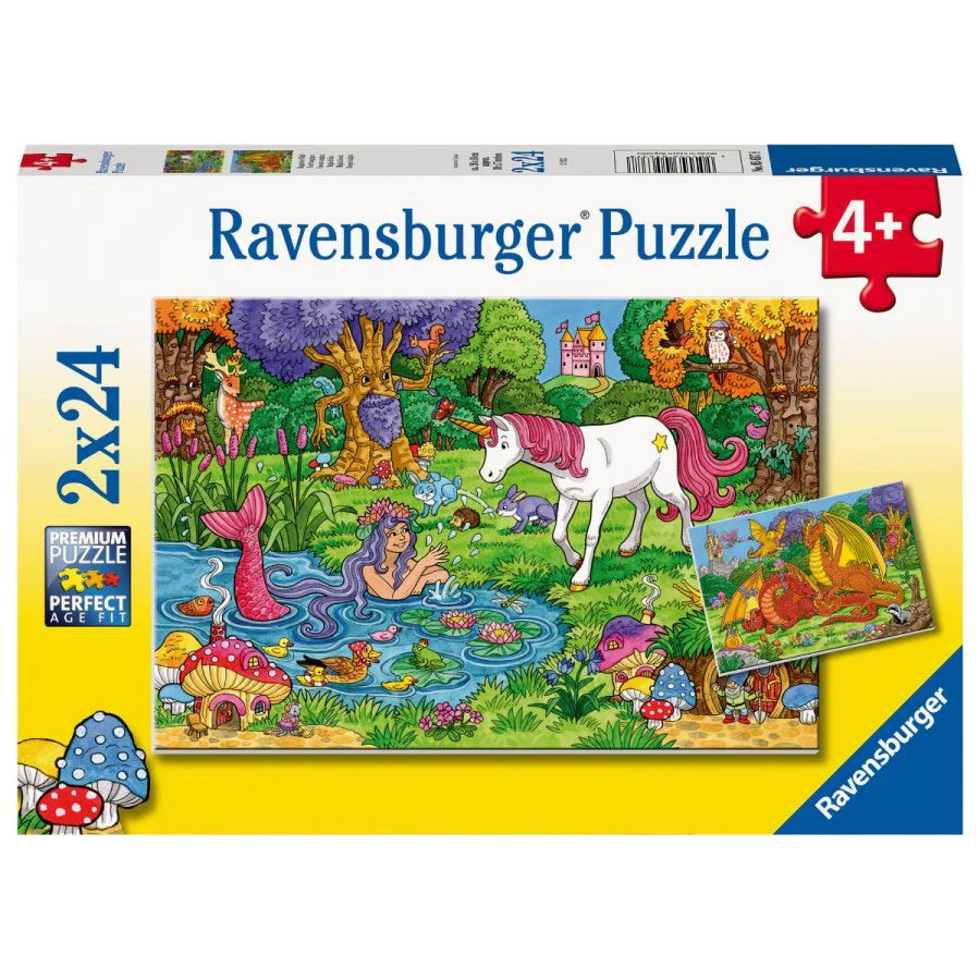 2x24 Pieces - Magical Forest - Ravensburger Jigsaw Puzzle