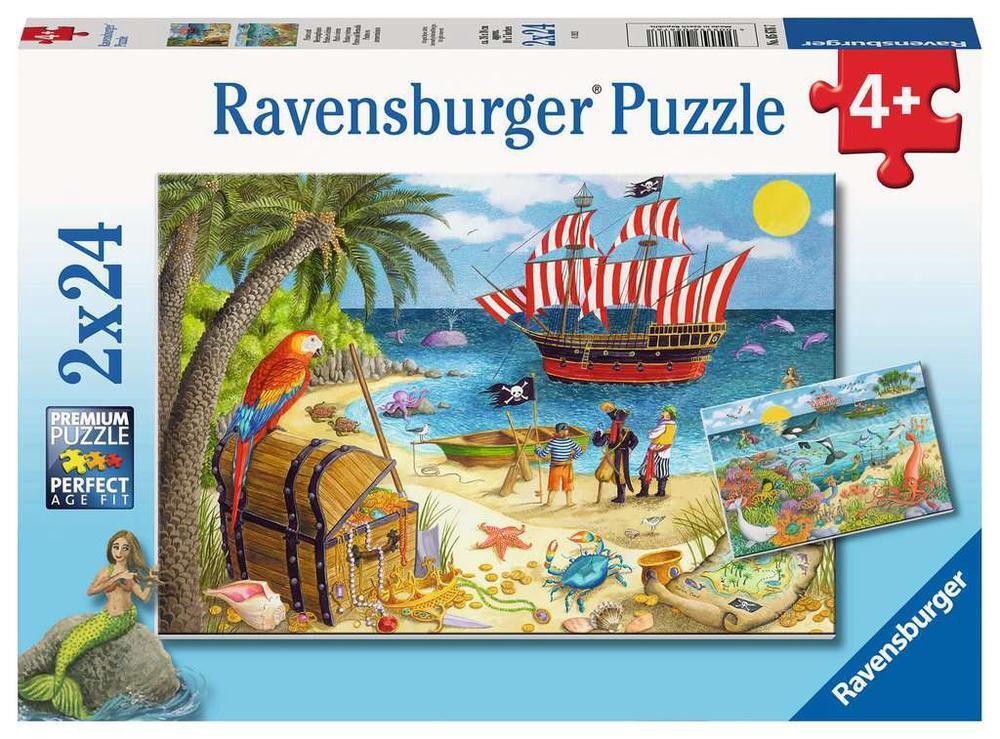 2x24 Pieces - Pirates & Mermaids - Ravensburger Jigsaw Puzzle