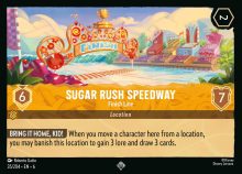 Lorcana Azurite Sea - Sugar Rush Speedway - Finish Line - #35/204 - Super Rare