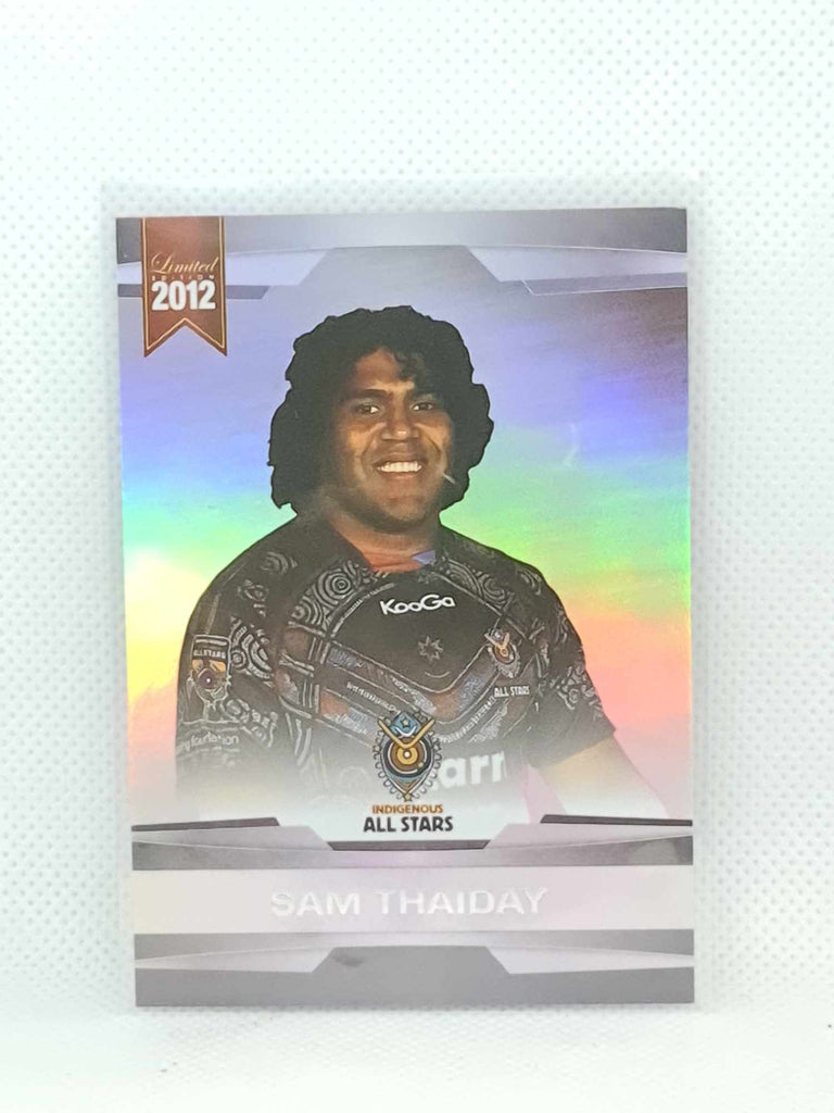 2012 ESP Limited Edition Parallel Foil #P58 - Sam Thaiday - Indigenous