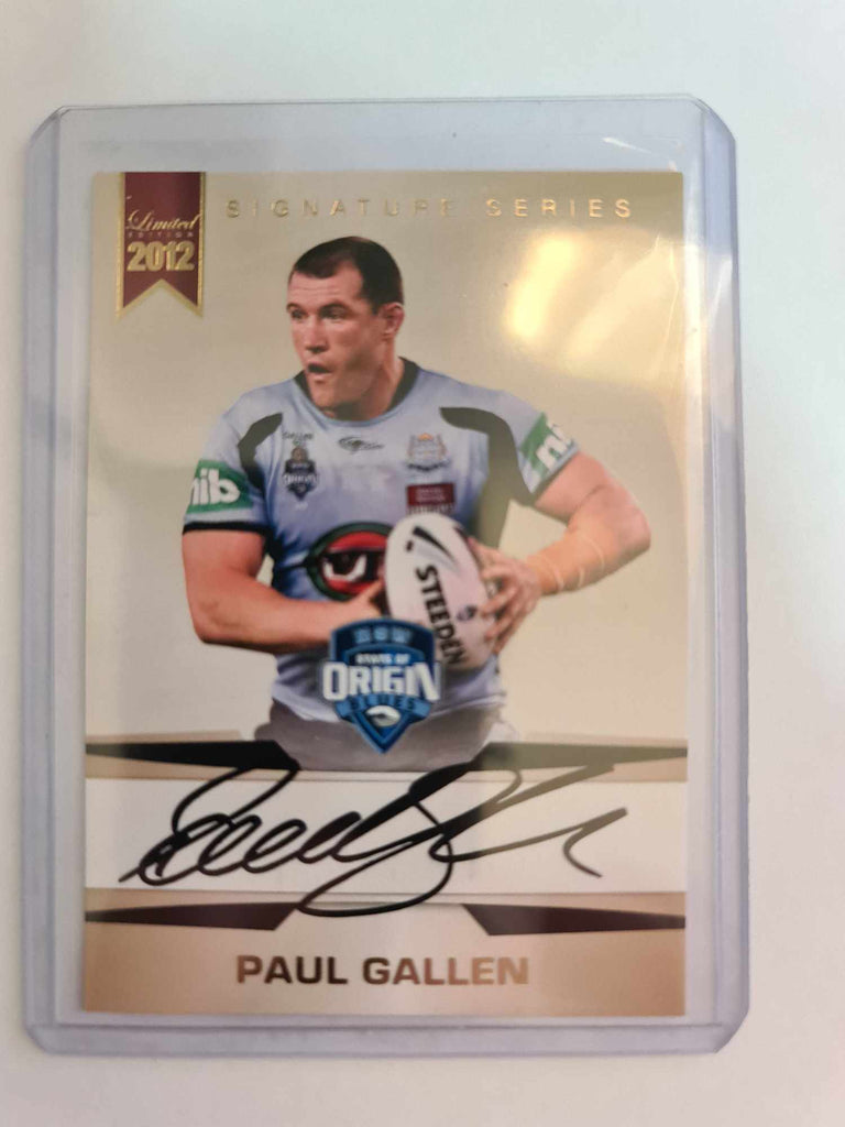 2012 ESP Limited Edition - Captain Signature - #SS3 - Paul Gallen - NSW