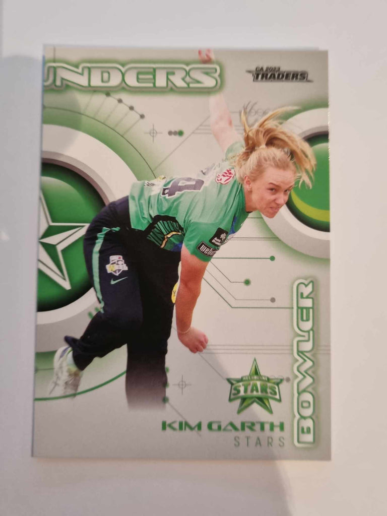 2023 Cricket Australia trading cards. All-Rounders insert series featuring Kim Garth of the Stars.