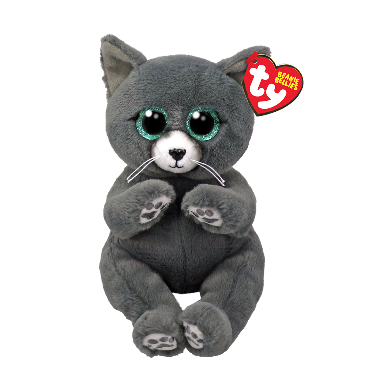 Binx the Russian Blue/Grey Cat | Regular Beanie Belly | TY Beanie Boo