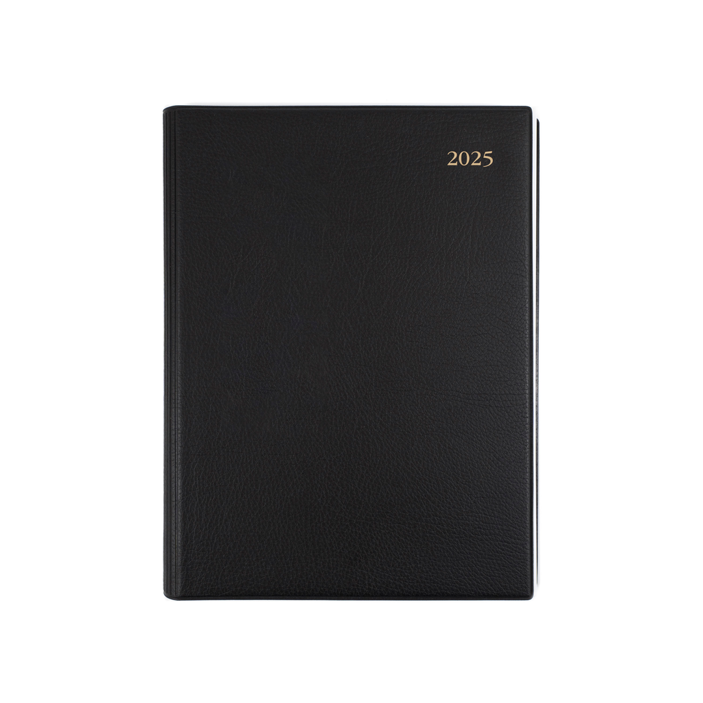 2025 Collins Debden Diary. Associate A4 Day to Page diary in Black.