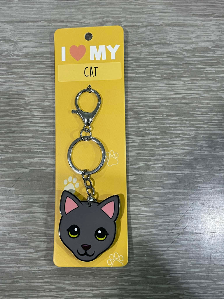 I Love My Cat Keyring | I Love My Cat & Dog Keyrings