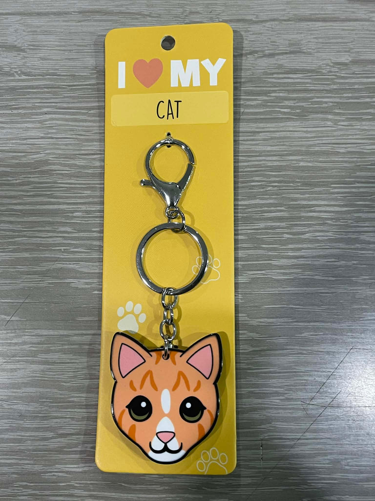 I Love My Cat Keyring | I Love My Cat & Dog Keyrings 2