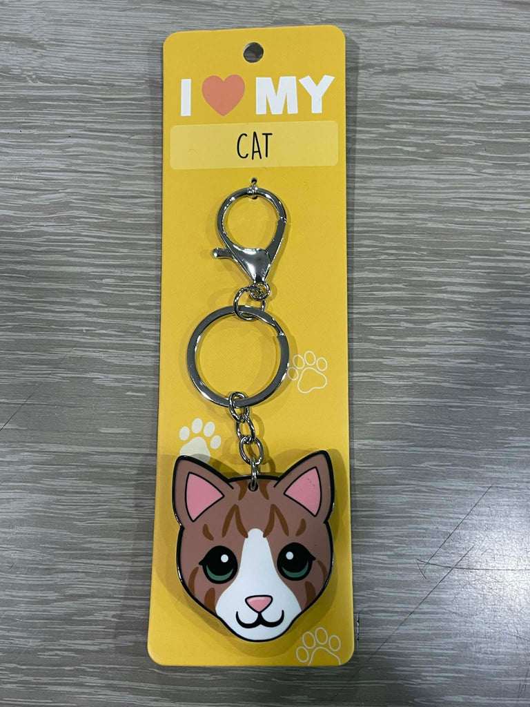 I Love My Cat Keyring | I Love My Cat & Dog Keyrings 3