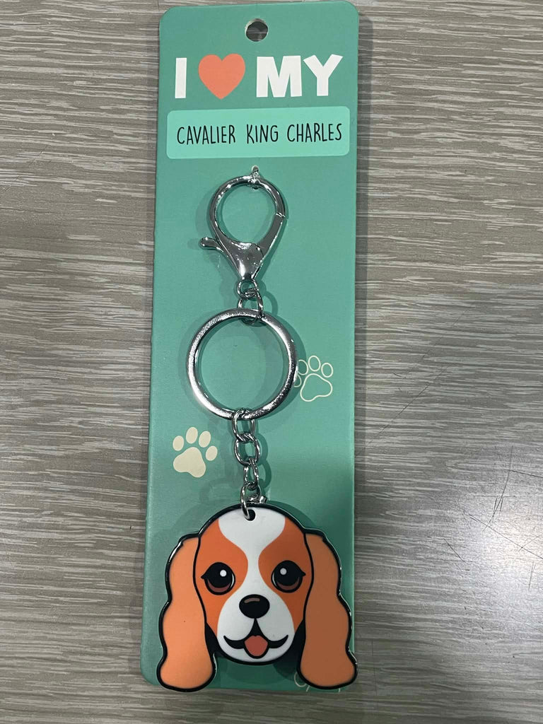 I Love My Cavalier King Charles Keyring | I Love My Cat & Dog Keyrings