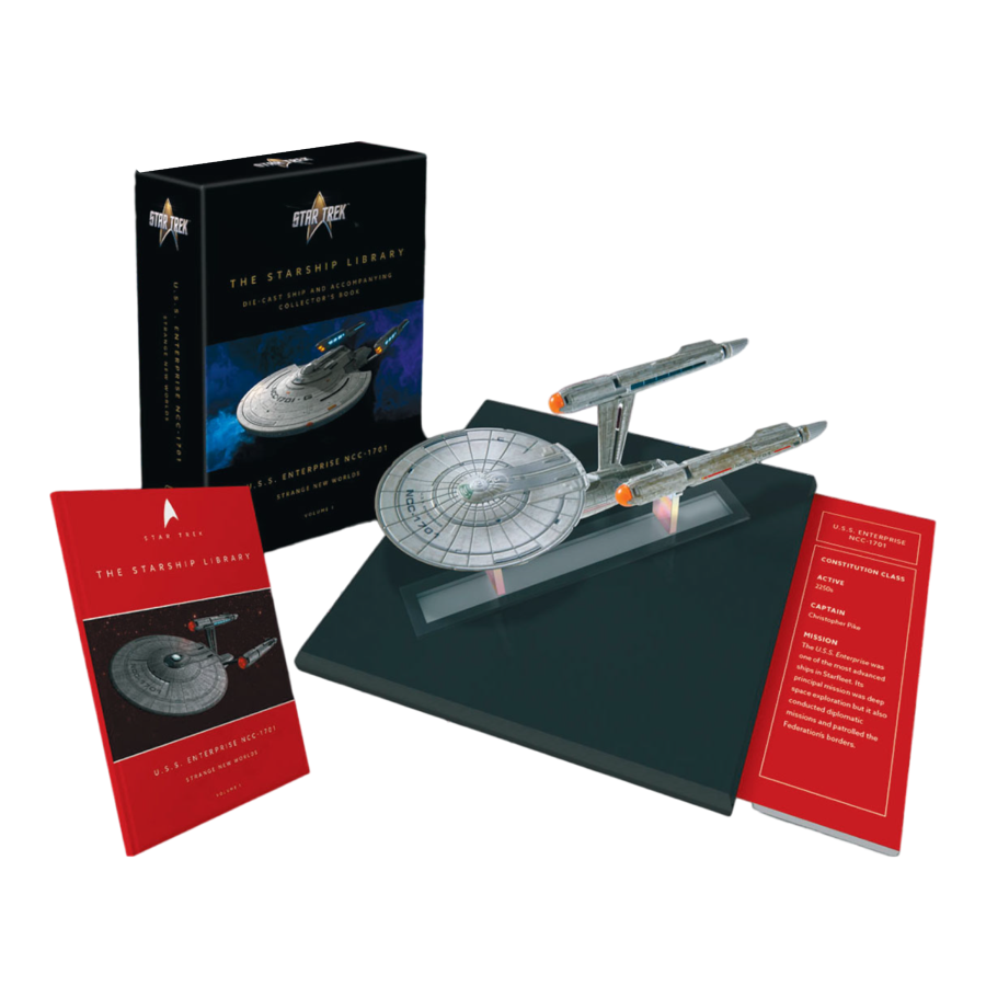Star Trek SNW | U.S.S Enterprise NCC-1701 | Diecast Ship & Collectors Book