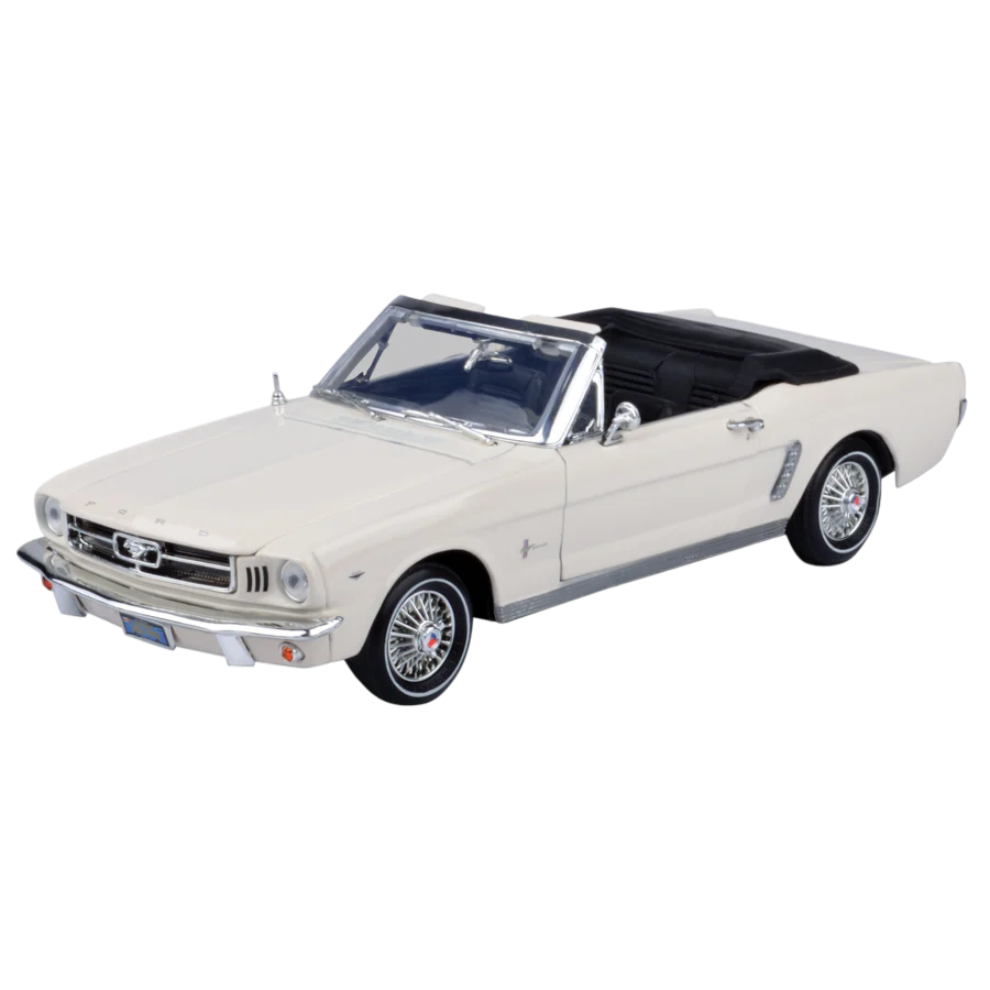 1964 1/2 White Ford Mustang Hard Top 1:18 Scale Diecast Model Car by Timeless Legends
