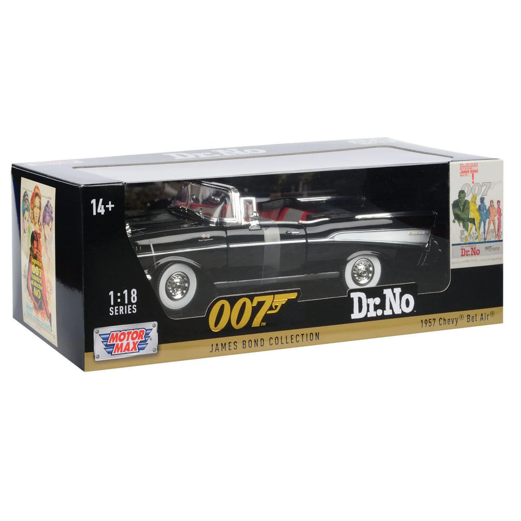 1:18 scale diecast model of the 1957 Chevy Bel Air from James Bond’s Dr. No film