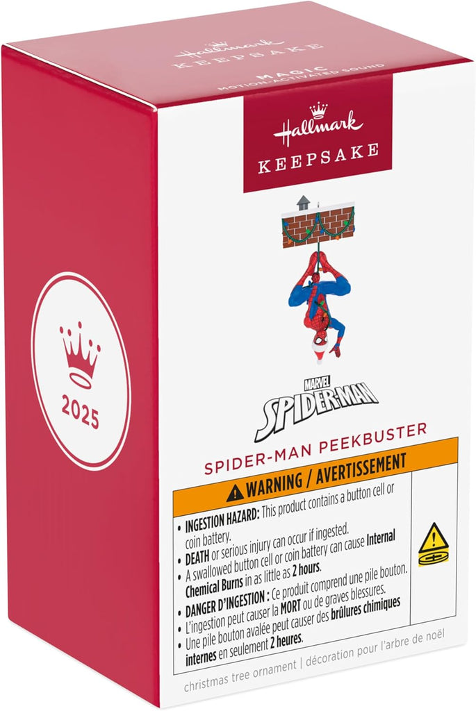 Spider-Man Peekbuster | Hallmark Keepsake Christmas Ornament 2025