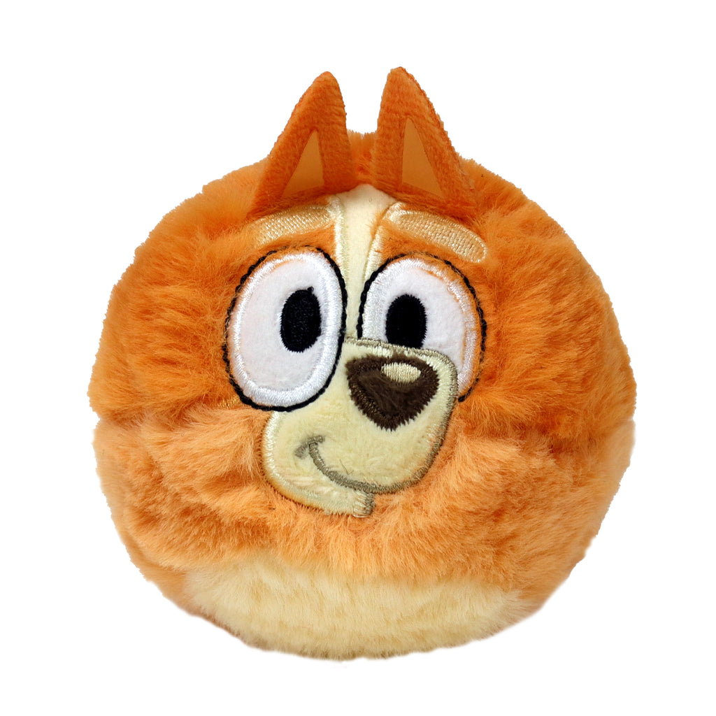 Bingo Bluey TY Beanie Bouncer plush toy with large stitched eyes and soft orange plush exterior