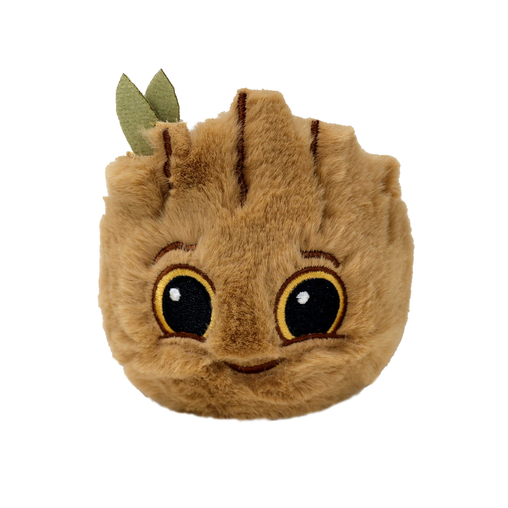 Groot Marvel TY Beanie Bouncer plush toy with large stitched eyes and soft brown plush exterior