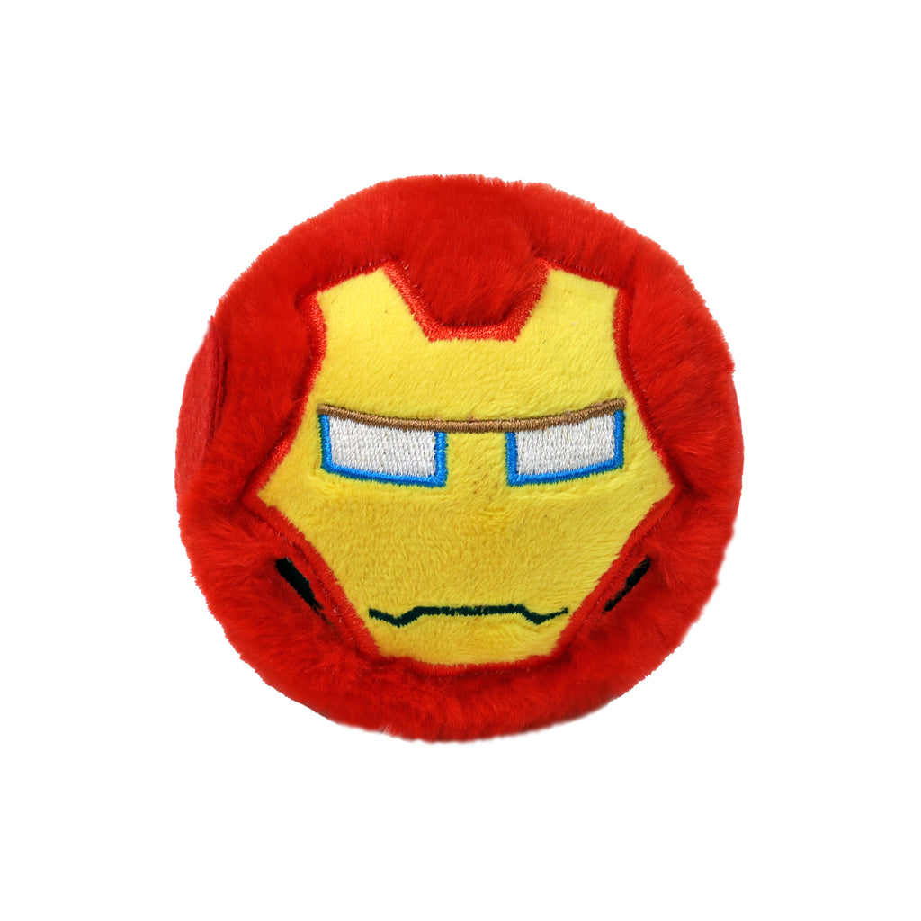 Iron Man Marvel TY Beanie Bouncer plush toy with large stitched eyes and iconic red and gold armour