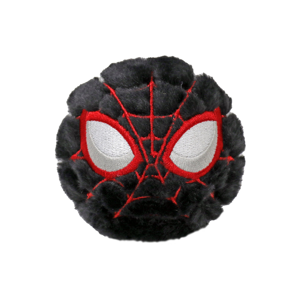 Miles Morales Marvel TY Beanie Bouncer plush toy with large stitched eyes and black and red Spider-Man suit