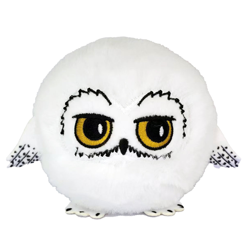 Hedwig Harry Potter TY Beanie Bouncer plush toy with large stitched eyes and soft white plush exterior