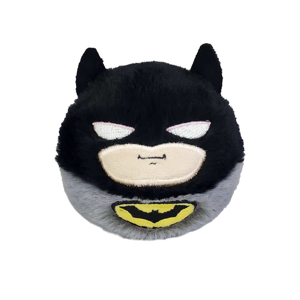 Batman DC TY Beanie Bouncer plush toy with large stitched eyes and classic black and grey superhero suit