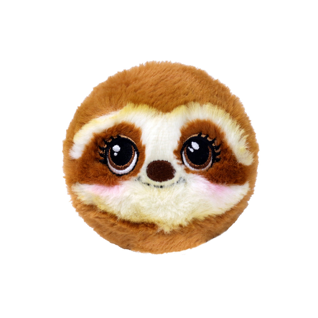 Chloe the Brown Sloth TY Beanie Bouncer plush toy with soft brown fur and large stitched eyes