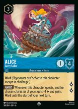 Lorcana Azurite Sea - Alice - Savvy Sailor - #161/204 - Super Rare