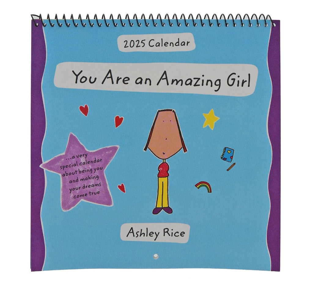 2025 Blue Mountain Arts 19x19cm calendar titled You are an amazing girl.
