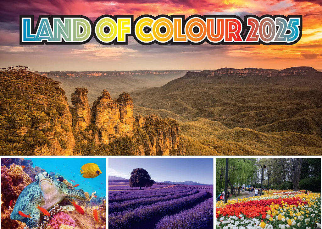 Australia Land of Colour 2025 A4 Calendar.