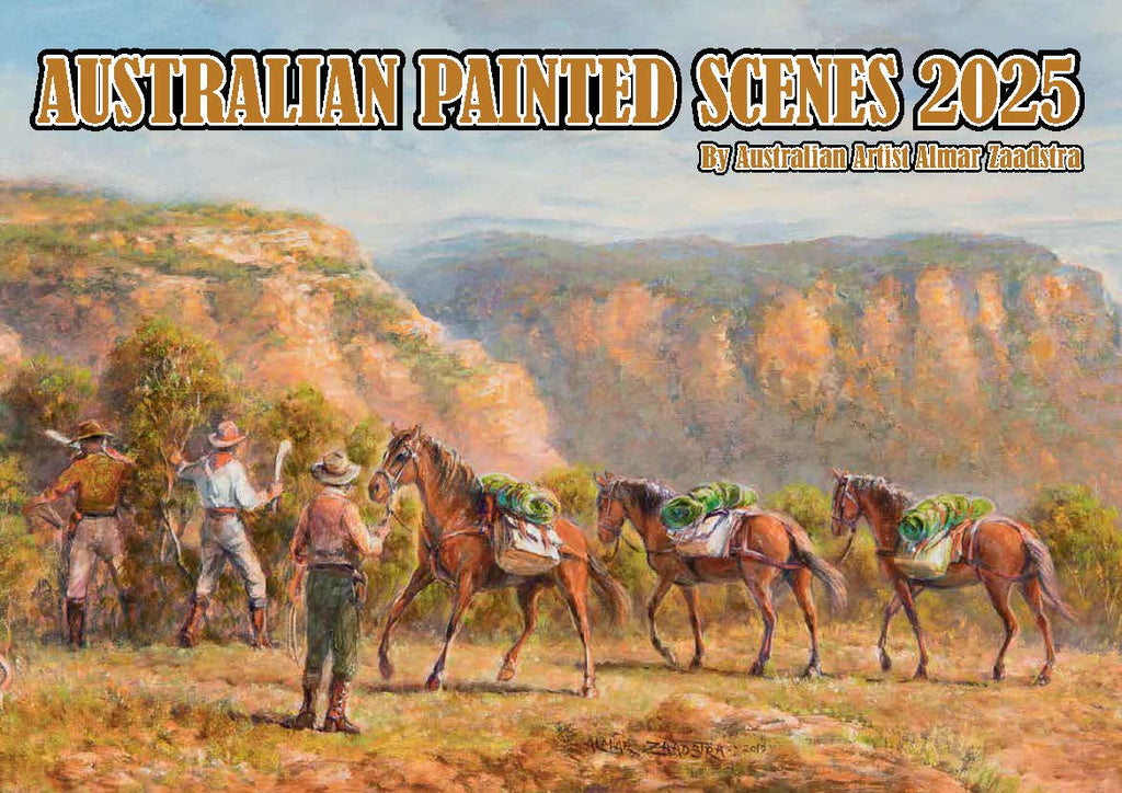 Australian Painted Scenes 2025 A4 Calendar.