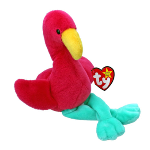 Fraya the Pink Flamingo | Regular Beanie Baby | TY Beanie Boo