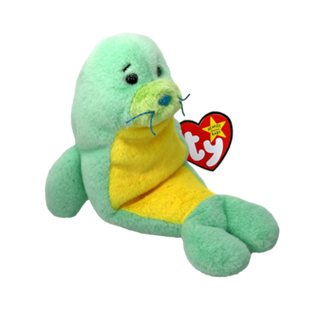 Stanley the Green Seal | Regular Beanie Baby | TY Beanie Boo
