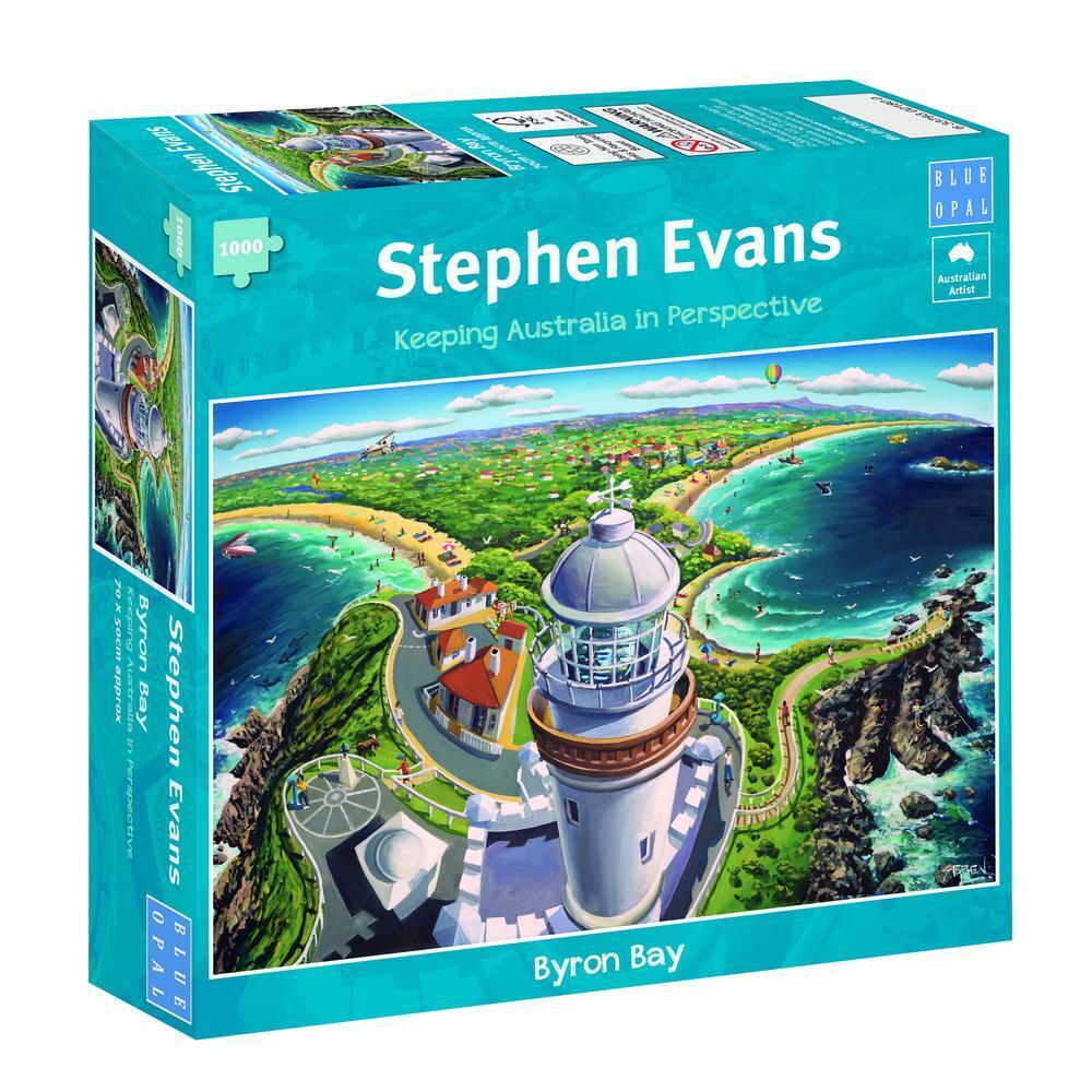 1000 Piece jigsaw puzzle from Blue Opal Australian Artist Stephen Evans. Byron Bay.