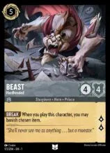 Lorcana - First Chapter - Beast - Hardheaded - 172/204 - Uncommon