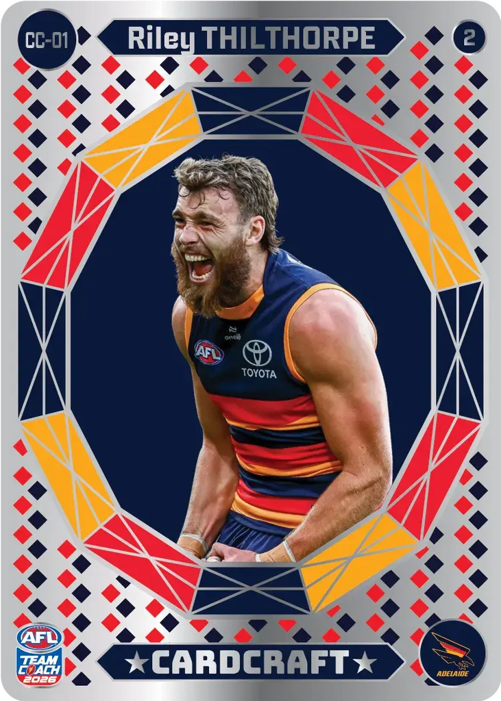 Teamcoach 2026 Card Craft CC-01 Riley Thilthorpe #2 - Adelaide Crows