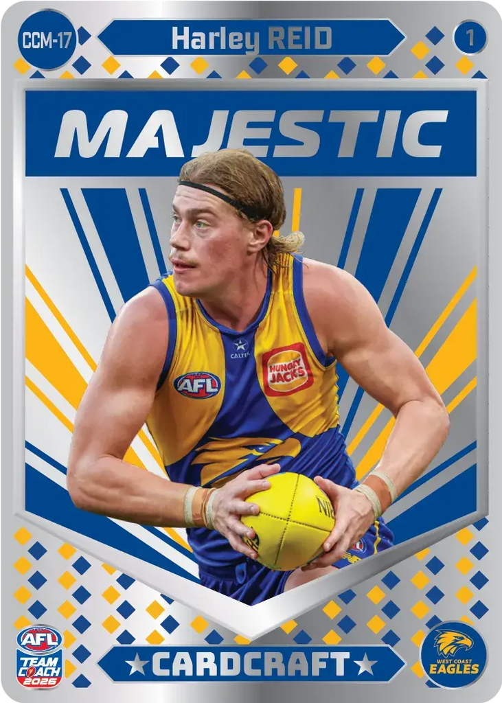 Teamcoach 2026 Card Craft Majestic CCM-17 Harley Reid #1 - West Coast Eagles