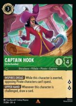 Lorcana Azurite Sea - Captain Hook - Underhanded - #71/204 - Rare