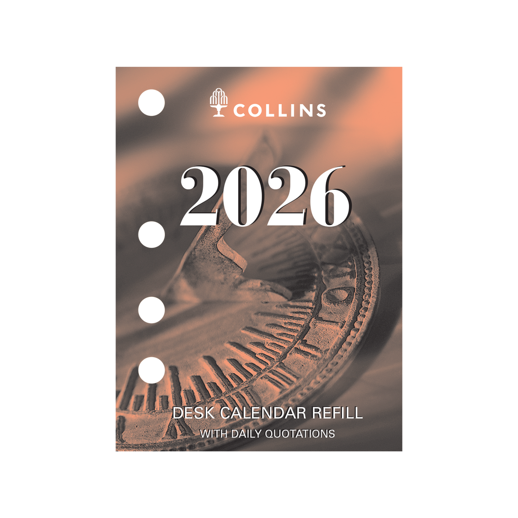Desk Calendar Refill | Side Punch | Collins Debden Diaries 2026
