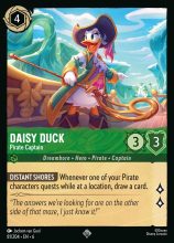 Lorcana Azurite Sea - Daisy Duck - Pirate Captain - #81/204 - Super Rare