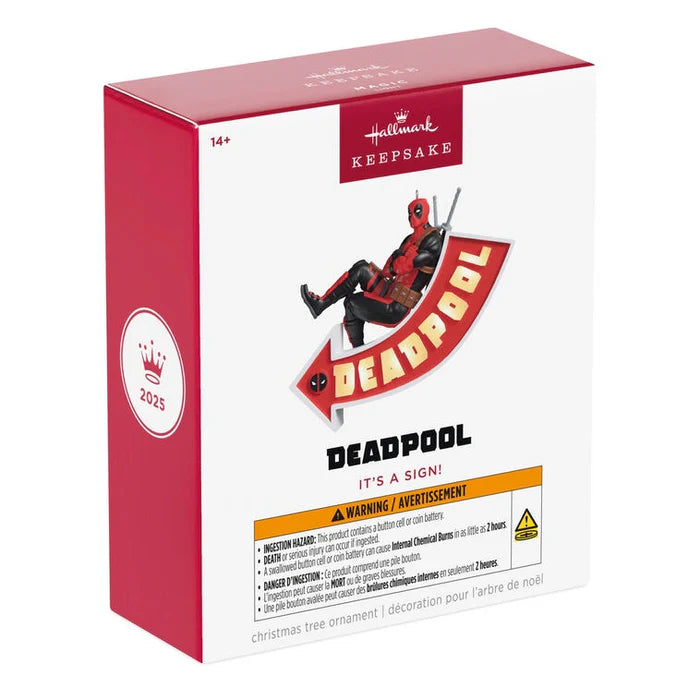 Deadpool It's A Sign | Hallmark Keepsake Christmas Ornament 2025