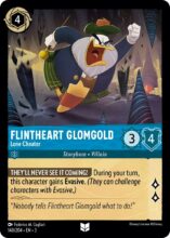 Disney Lorcana: Into the Inklands set 3. Flintheart Glomgold "Lone Cheater" uncommon trading card.