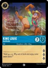Disney Lorcana: Into the Inklands set3. King Louie "Bandleader" common trading card.