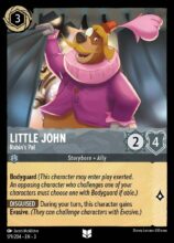 Disney Lorcana: Into the Inklands set 3. Little John "Robin's Companion" uncommon trading card.