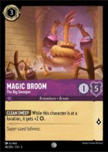 Disney Lorcana: Into the Inklands set 3. Magic Broom "The Big Sweeper" common trading card.