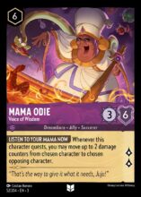 Disney Lorcana: Into the Inklands set 3. Mama Odie "Voice of Wisdom" uncommon trading card.
