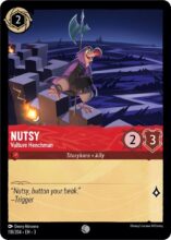 Disney Lorcana: Into the Inklands set 3. Nutsy "Vulture Henchman" common trading card.