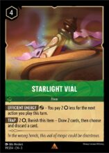 Disney Lorcana: Into the Inklands set 3. Starlight Vial common trading card.