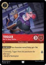 Disney Lorcana: Into the Inklands set 3. Trigger "Imprecise Shooter" uncommon trading card.